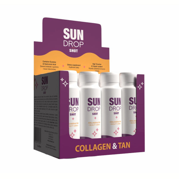 NEW Sun Drop Shot Beauty Drink 80ml Collagen&Tan