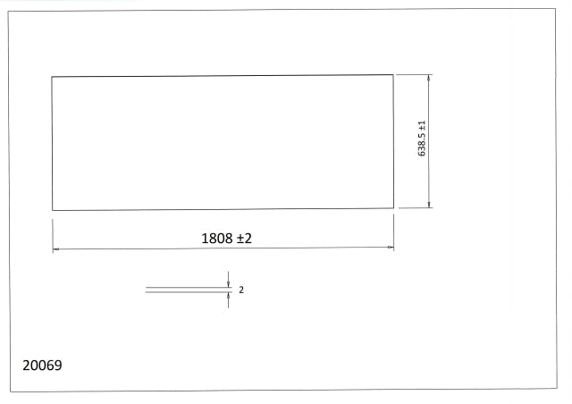 Topaz Acrylic sheet canopy 20069