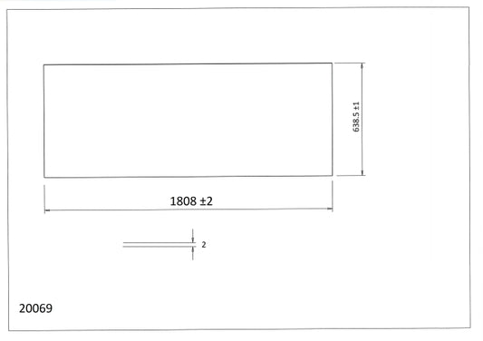 Topaz Acrylic sheet canopy 20069