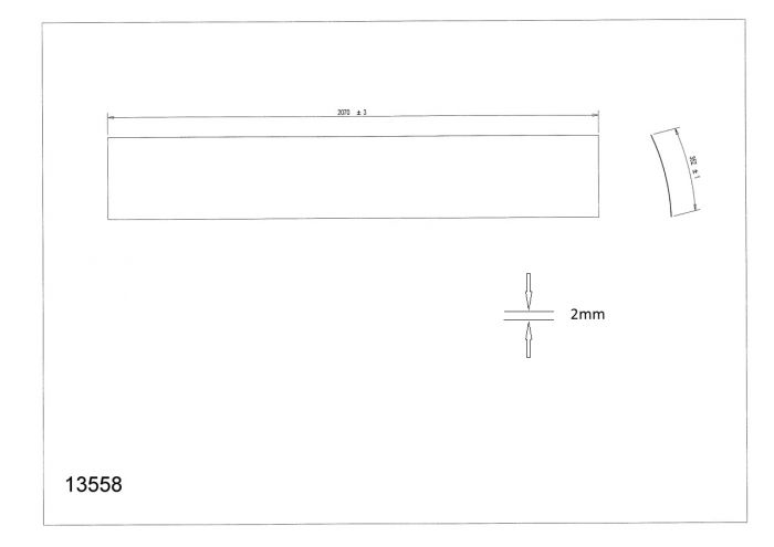 Acrylic sheet door Luxura V5 V6 V7 V8 Collection only 13558