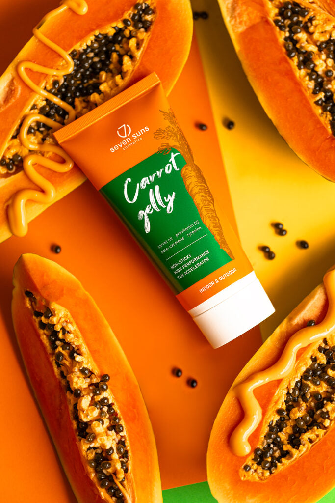 Carrot jelly Sunbed cream ( 5 bottles )